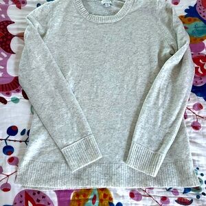 J Crew light grey/cream colored sweater